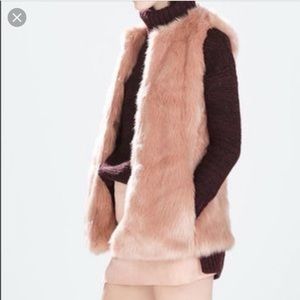 Light Pink Faux Fur Vest